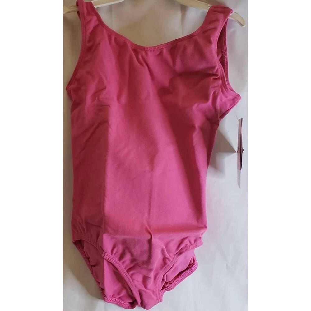 NEW MOTIONWEAR kids hana jr. ii sweetheart tank leotard in candy pink